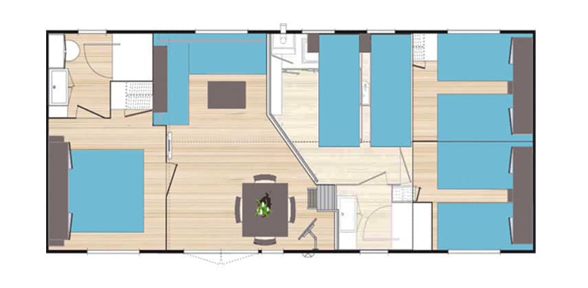 Plan du mobil home Palace