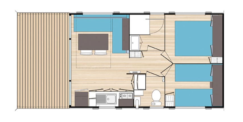 Plan du mobil home Villa