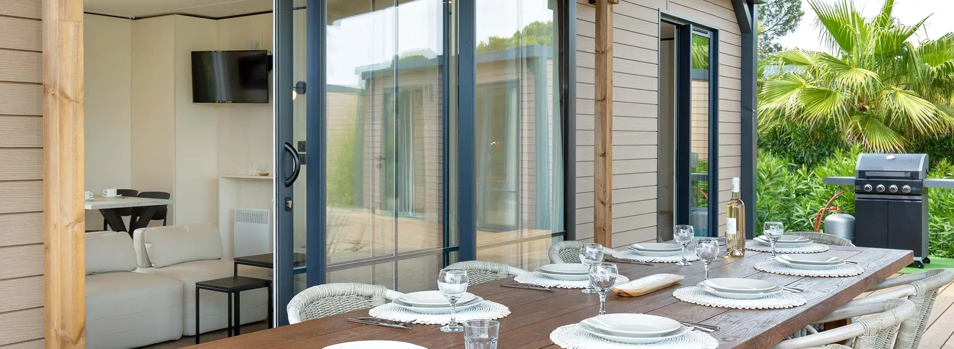 Mobil-home VIP SAFARI - Piscine et spa privatifs